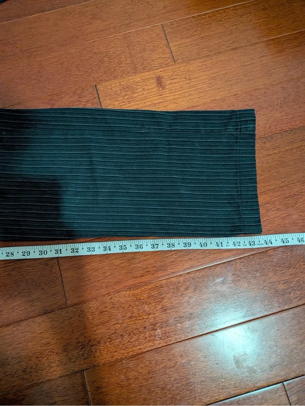 Men's Black Pinstripe Cargo Pants with Utility Pockets